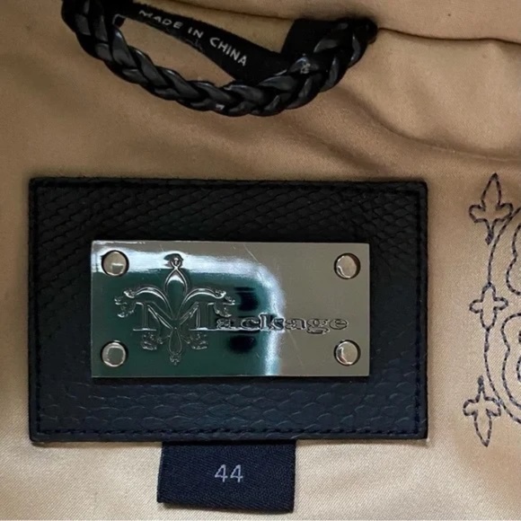 Mackage lightweight cotton jacket with leather trim. 🤎 Size 44 - Picture 4 of 5